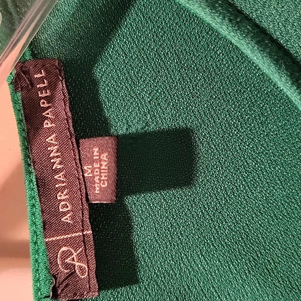 Adrianna Papell Emerald Green Blouse - Picture 2 of 5